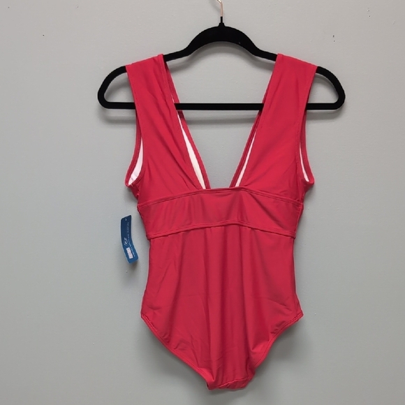 NWT Halcurt Women's Red One-Piece Swimsuit Size Small - Picture 5 of 5